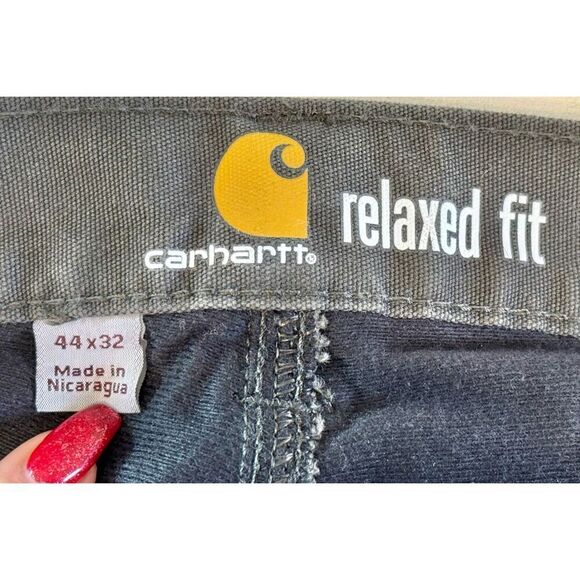 Carhartt Rugged Flex Relaxed Fit "Gravel" Canvas Work Pants 44 x 32 Men's - Picture 9 of 15